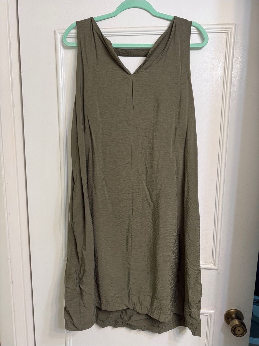 Banana Republic Olive Green Sleeveless V-Neck Tank